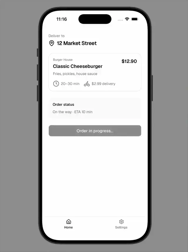 Live Activities demo
